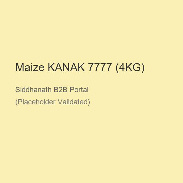 Maize KANAK 7777 (4KG)