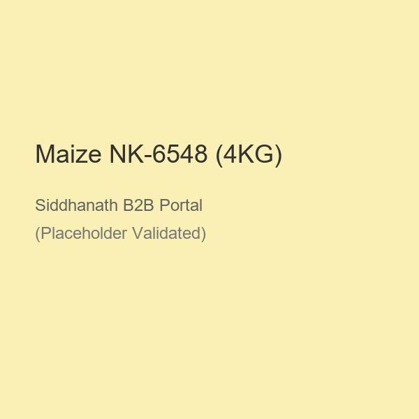 Maize NK-6548 (4KG)