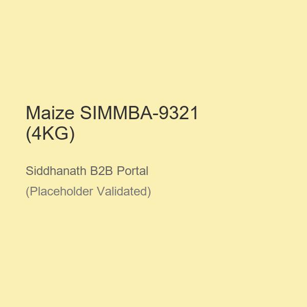 Maize SIMMBA-9321 (4KG)